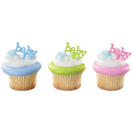 Baby Theme Cake Topper, Baby 24/PKG Cake Topper Decor